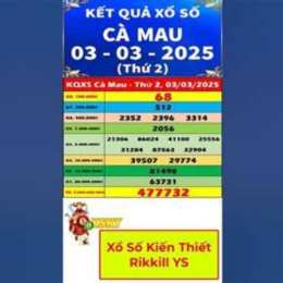 xổ số kiến thiết đài cà mau hôm nay