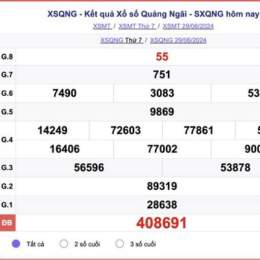 xổ số kiến thiết quảng ngãi thứ bảy