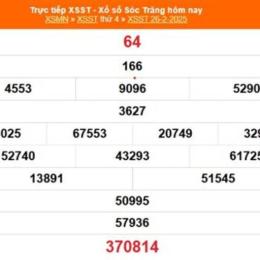 xổ số kiến thiết sóc trăng ngày 26 tháng 8