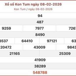 xổ số kon tum ngày 22 tháng 2