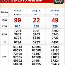 xổ số miền nam vũng tàu bến tre