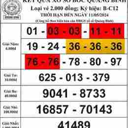 xổ số quảng bình 100 ngày