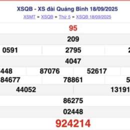 xổ số quảng bình ngày hôm nay