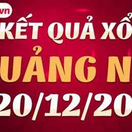 xổ số quảng ngãi ngày 20 tháng 12