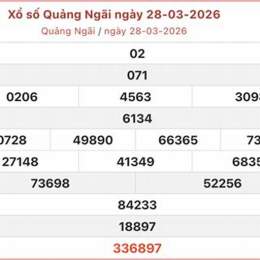 xổ số quảng ngãi ngày 28 tháng 3