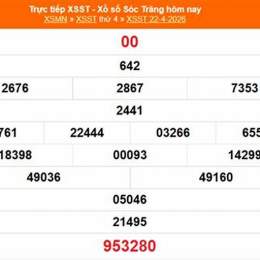 xổ số sóc trăng 22 tháng 04