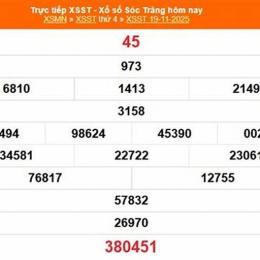 xổ số sóc trăng 26 tháng 11