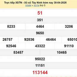 xo so tay ninh hom nay