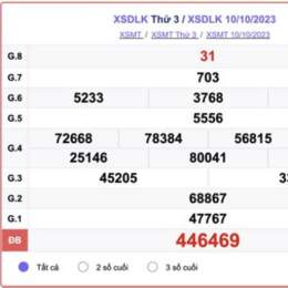 xổ số thứ 3 đài đắk lắk