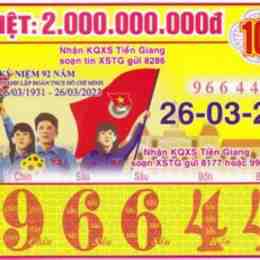 xổ số tiền giang 100 ngày