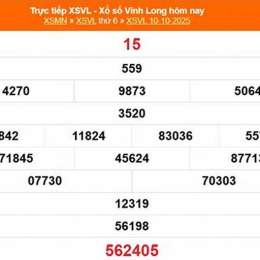 xổ số vĩnh long ngày 10 tháng 10