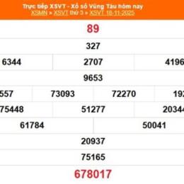 xổ số vũng tàu 25 tháng 11