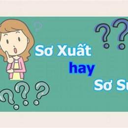 xơ xuất hay sơ xuất